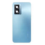 Vitre arrière (cache batterie) avec lentille caméra pour Oppo A77 5G Bleu