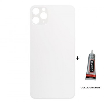 Vitre arrière iPhone 11 Pro Max noir logo + ce