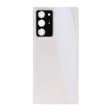 Vitre arrière avec lentille caméra pour Samsung Galaxy Note 20 ultra Blanc