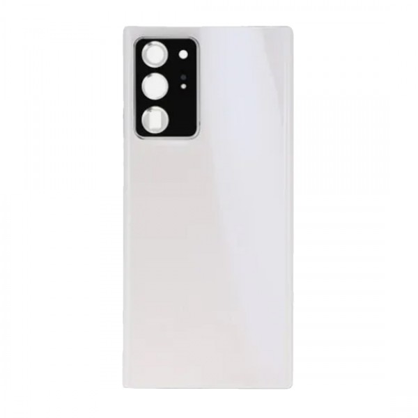 Vitre arrière avec lentille caméra pour Samsung Galaxy Note 20 ultra Blanc