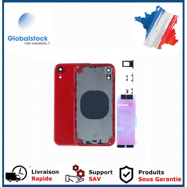 Chassis arrière pour IPhone XR Rouge Nu