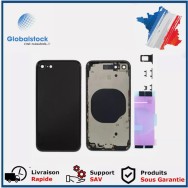 Châssis Arrière pour iPhone SE (2020) Noir Nu