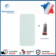 Vitre arrière iPhone 12 Mini vert logo + ce