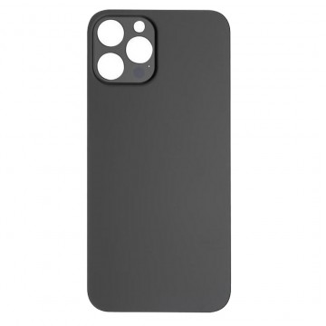 Vitre Arrière pour iPhone 12 Pro Max avec Gros Trou Noir et Adhésif