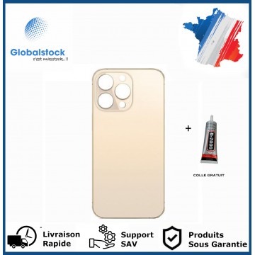 Vitre arrière iPhone 13 noir logo + ce