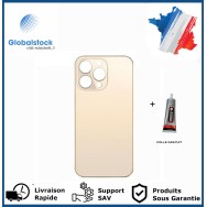 Vitre arrière iPhone 13 noir logo + ce