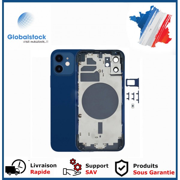 Chassis arrière pour IPhone 12 Bleu Nu
