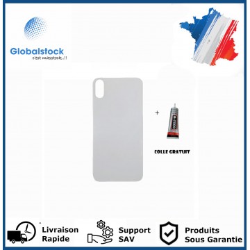 Vitre arrière iPhone X Blanc - Envoi gratuit 24h