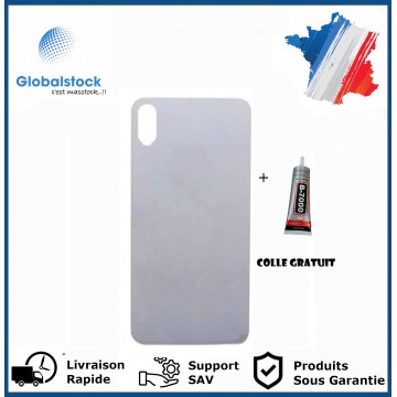 Vitre arrière iPhone XS Max Argent - Envoi gratuit 24h