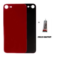 Vitre arrière iPhone SE (2020) Rouge - Envoi gratuit 24h