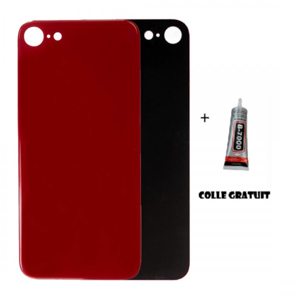 Vitre arrière pour iPhone SE (2020) Rouge