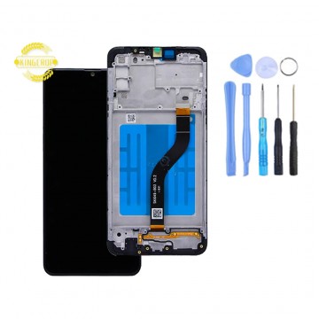 Ecran LCD + Vitre tactile sur châssis pour Samsung Galaxy A20S + Outils