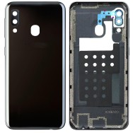 Vitre arrière avec lentille caméra pour Samsung Galaxy A20e Noir