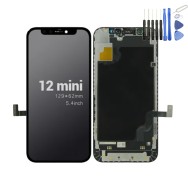 Ecran LCD + Vitre tactile pour iPhone 12 Mini + outils