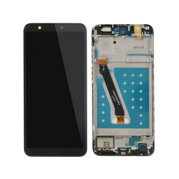 Ecran LCD + vitre tactile sur Châssis pour Huawei Ascend P Smart Noir + outils