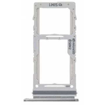Tiroir double SIM + SD pour Samsung Galaxy Note 10+ Argent Stellaire (N975)