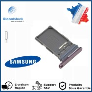 Tiroir Double Sim pour Samsung Galaxy S22 Ultra 5G S908B - Bordeaux