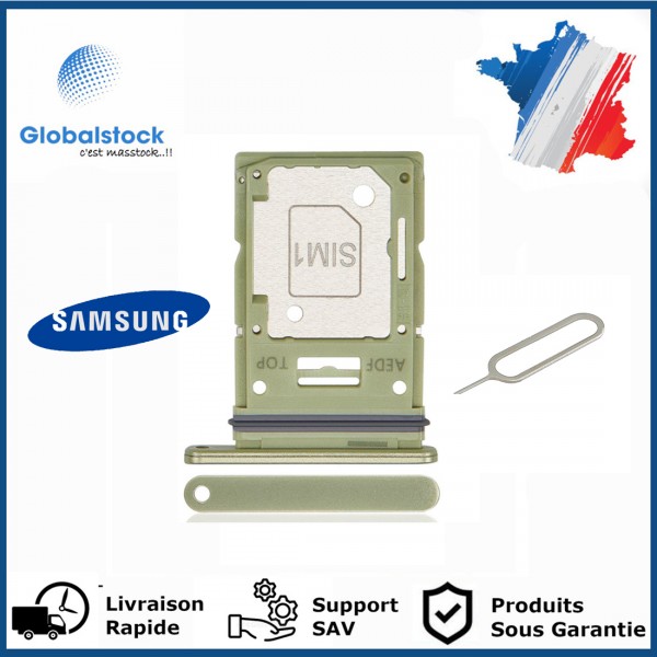 Tiroir Double SIM Premium pour Samsung Galaxy A52 4G / A52 5G / A72 4G (SM-A525/A526/A725) - Vert