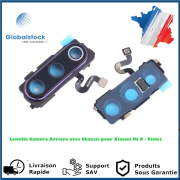 Lentille Caméra Arrière avec Châssis pour Xiaomi Mi 9 - Violet