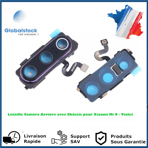 Lentille Caméra Arrière avec Châssis pour Xiaomi Mi 9 - Violet