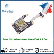 Puce Microphone pour Oppo Find X3 Pro