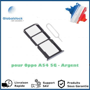 Tiroir SIM Oppo A54 5G Argent - Envoi gratuit 24h