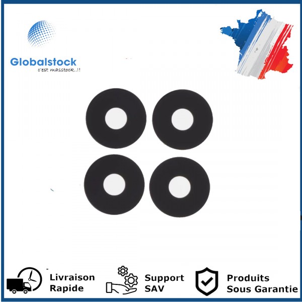 Lentille Caméra Arrière PREMIUM pour Honor X8 - Noir (4pcs)