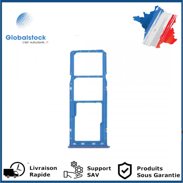 Tiroir Double SIM pour Samsung Galaxy A60 - Bleu Foncé