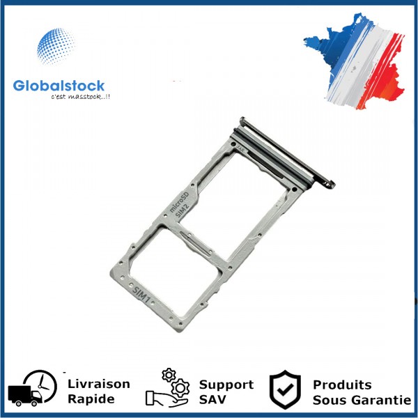 Tiroir Double SIM PREMIUM pour Samsung Galaxy S10 Lite (G770F) - Blanc