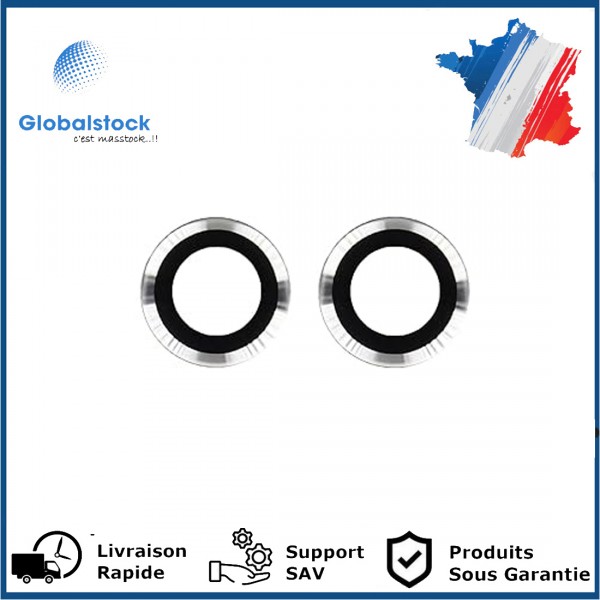 Lentille Caméra Arrière PREMIUM pour Xiaomi Mi 11 - Argent (2pcs)