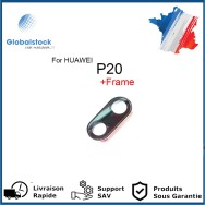 Lentille Caméra Arrière PREMIUM pour Huawei P20 - Rose (Avec Châssis)