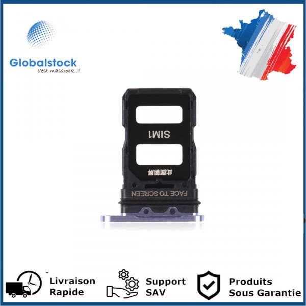 Tiroir Double SIM PREMIUM pour Xiaomi Mi 11 - Violet