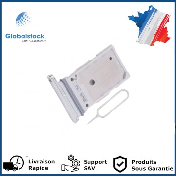 Tiroir SIM Samsung Galaxy S22 5G / S22 Plus 5G Blanc - Envoi gratuit 24h