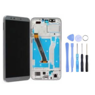 Ecran LCD + Vitre tactile sur châssis pour Honor 9 Gris + outils