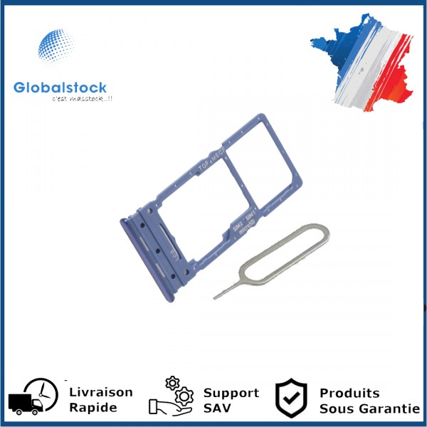 Tiroir SIM PREMIUM pour Samsung Galaxy M53 - Bleu