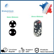 Lentille Caméra Arrière PREMIUM pour Huawei P50 - Noire (2 pcs) Avec Châssis et Sans Châssis