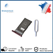 Tiroir SIM PREMIUM pour Samsung Galaxy S22 Ultra (SM-S908B) - Bordeaux