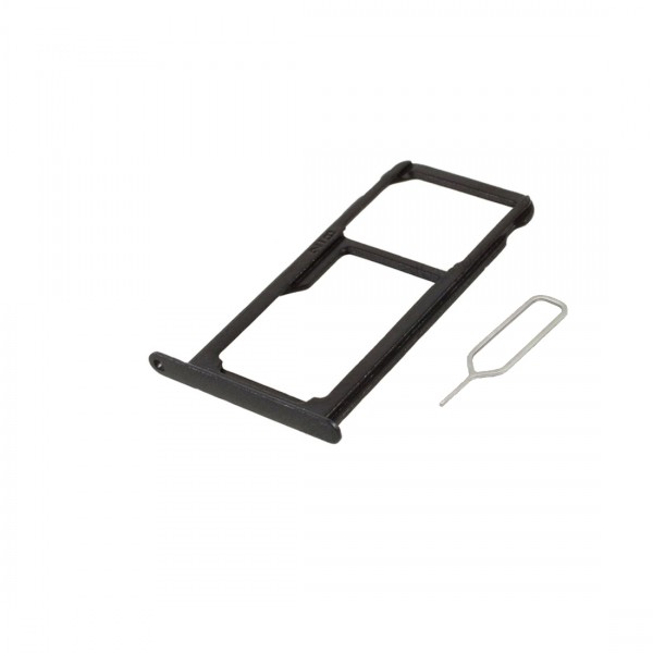 Tiroir Double SIM Premium pour Huawei P9 - Noir