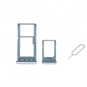 Tiroir Double SIM Premium pour Xiaomi Redmi 6 - Bleu