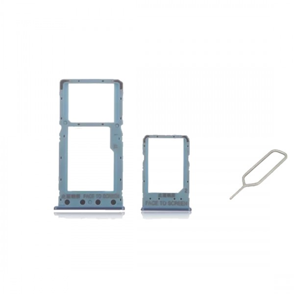 Tiroir Double SIM Premium pour Xiaomi Redmi 6 - Bleu