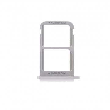 Tiroir Double SIM Premium pour Huawei Mate 9 - Argent