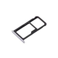 Tiroir SIM Premium pour Huawei P8 Lite 2017 - Argent