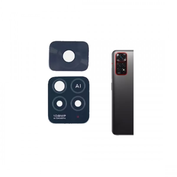 Lentille Caméra Arrière pour Xiaomi Redmi Note 11 Pro 5G - Noir