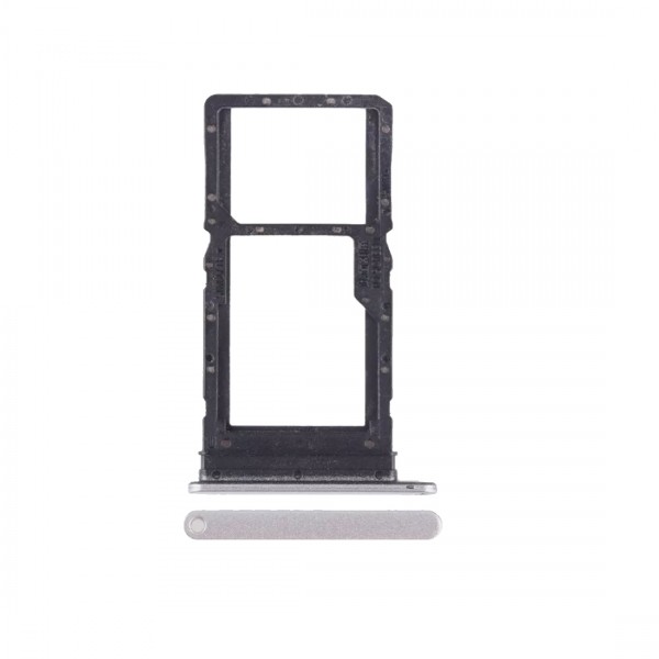 Tiroir Double SIM Premium pour Honor X7 - Argent