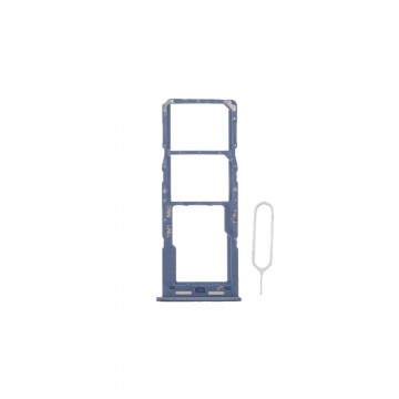 Tiroir Double SIM Premium pour Samsung Galaxy M33 5G - Bleu