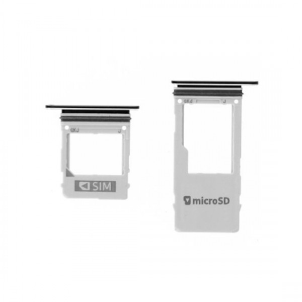 Tiroir Double SIM et SD pour Samsung Galaxy A8 2018 / A5 2018 / A8 Plus 2018 - Noir