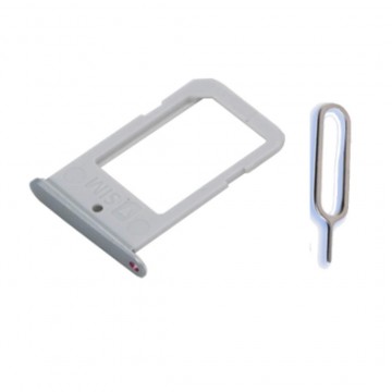Tiroir SIM PREMIUM pour Samsung Galaxy S6 Edge Plus - Argent