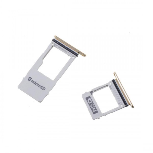 Tiroir Sim + Micro SD pour Samsung A8 Plus 2018 Rose