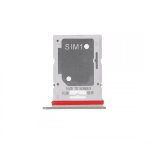 Tiroir Double SIM Premium pour Xiaomi Redmi Note 11 Pro 5G - Argent