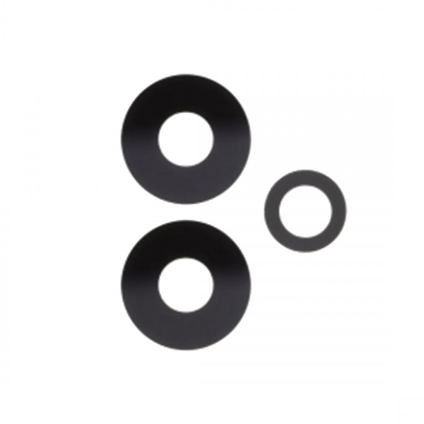 Lentille de Caméra Arrière pour Xiaomi Redmi Note 12 5G (Noir, 3 pcs) Sans Châssis